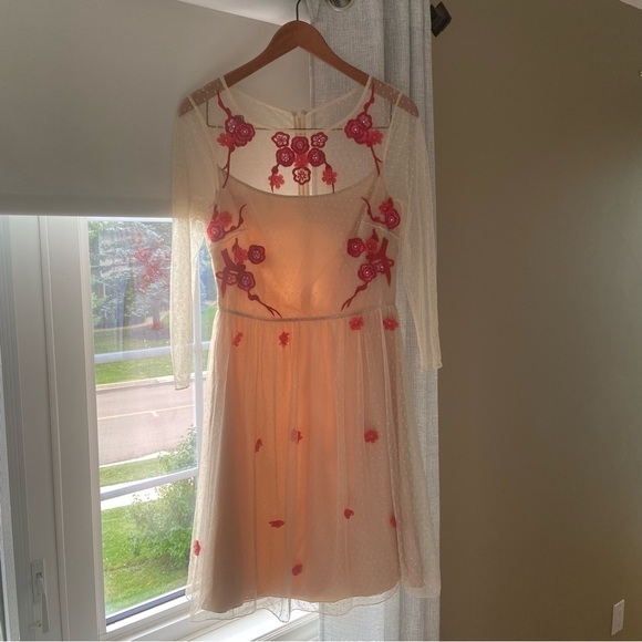 Alice By Temperley Nude Embellished Embroidery Dress - Picture 16 of 16